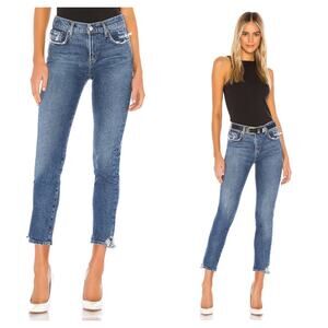 Agolde Toni Slim Straight Mid Rise Jeans in Stratosphere Size 25